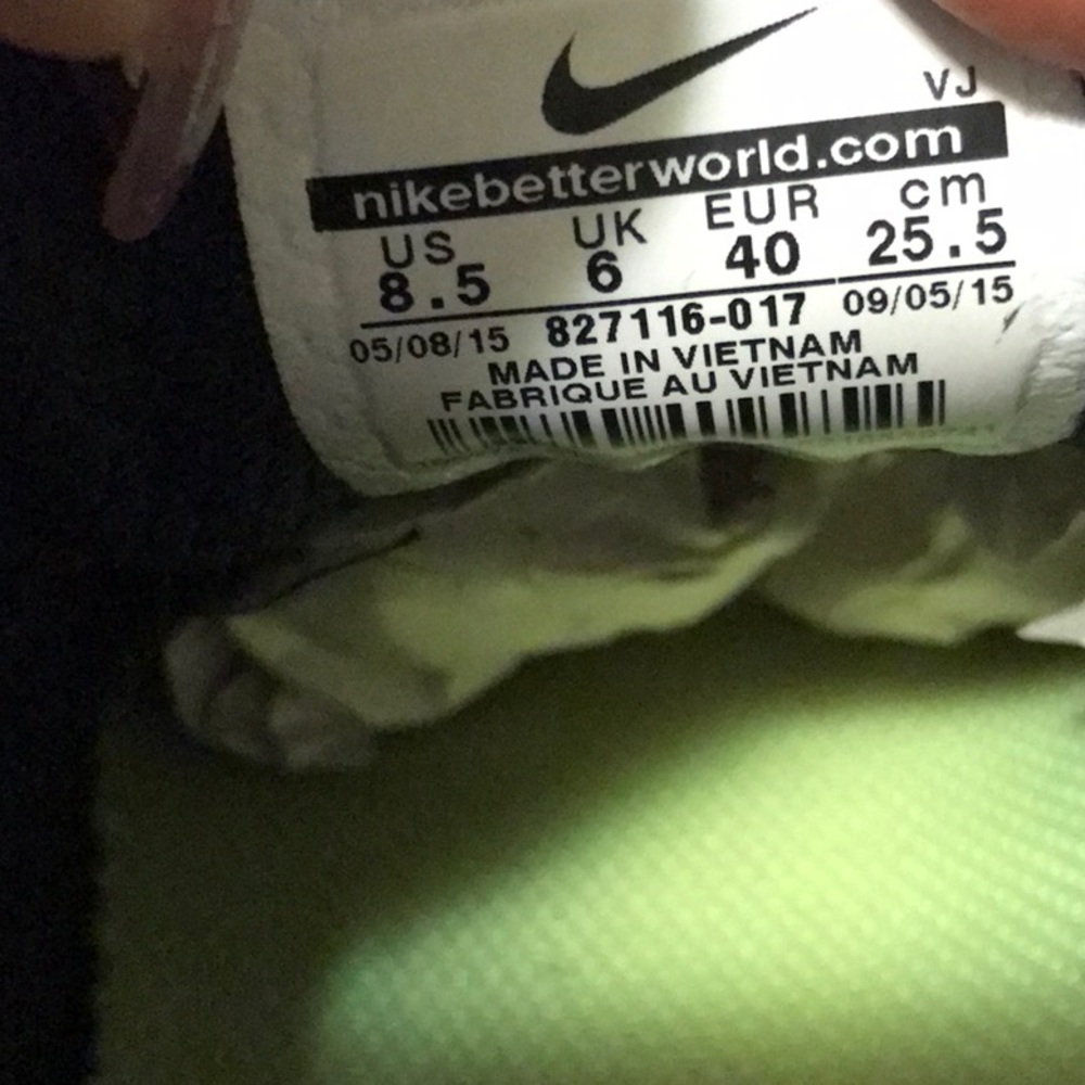 nike free run distance wolf grey/black -green atomic orange. 8.5. See photos - Picture 11 of 12